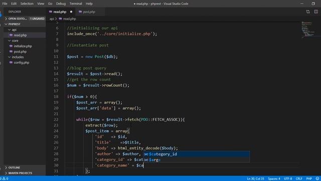 PHP REST API Tutorial (Step By Step) 4 - Reading records from database (PART 2) смотреть онлайн