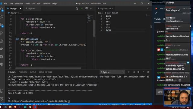 2020 Advent of Code: Day 1, Python смотреть онлайн