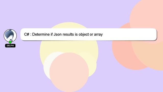 C# : Determine if Json results is object or array смотреть онлайн
