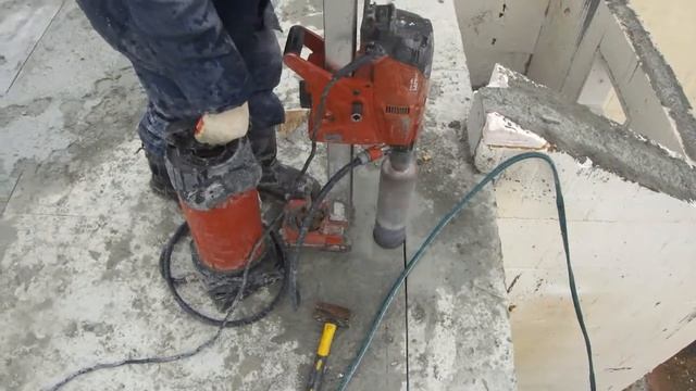 Отсверливание плиты смотреть онлайн