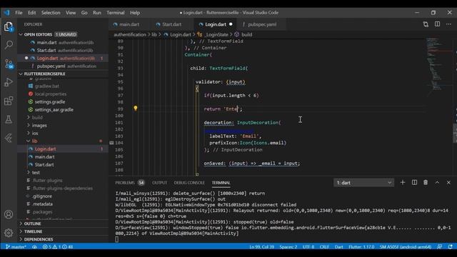Flutter Login with firebase- auth|flutter firebase|Email/Pass & Google Sign in-flutter tutorial смотреть онлайн