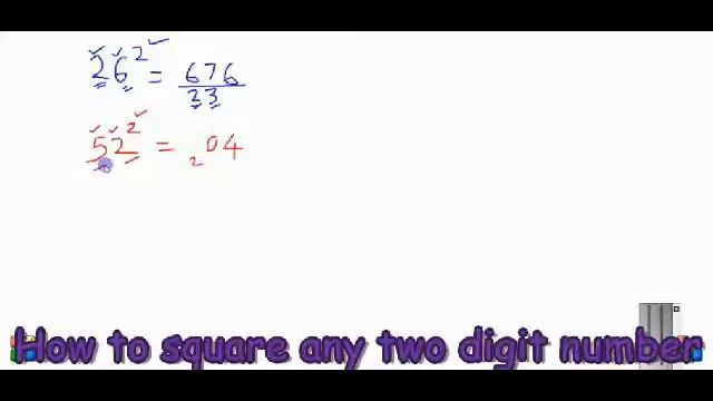 tricks and shortcuts for squaring a two digit number, maths tricks, how to square in seconds. смотреть онлайн