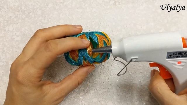 ?6 EASY DIY Christmas decoration with glitter foam sheet Step by step?Новогодние игрушки из фоамира смотреть онлайн