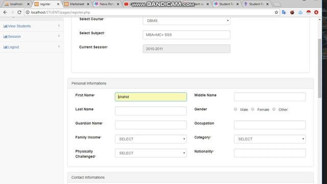 E-protal Account Create In First Project Database in php MySQL смотреть онлайн