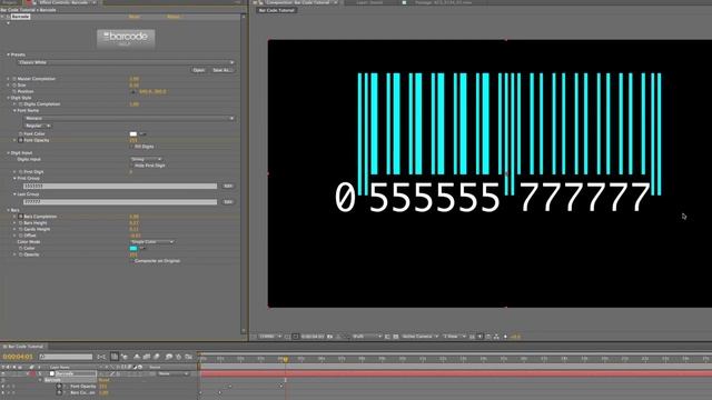 Tutorial Barcode Generator plugin for After Effects, Final Cut Pro, Final Cut Express & Motion смотреть онлайн