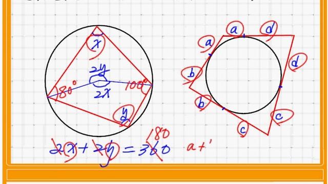 Geometry - Circle and Quadrilateral with Tangent Lines 1 смотреть онлайн