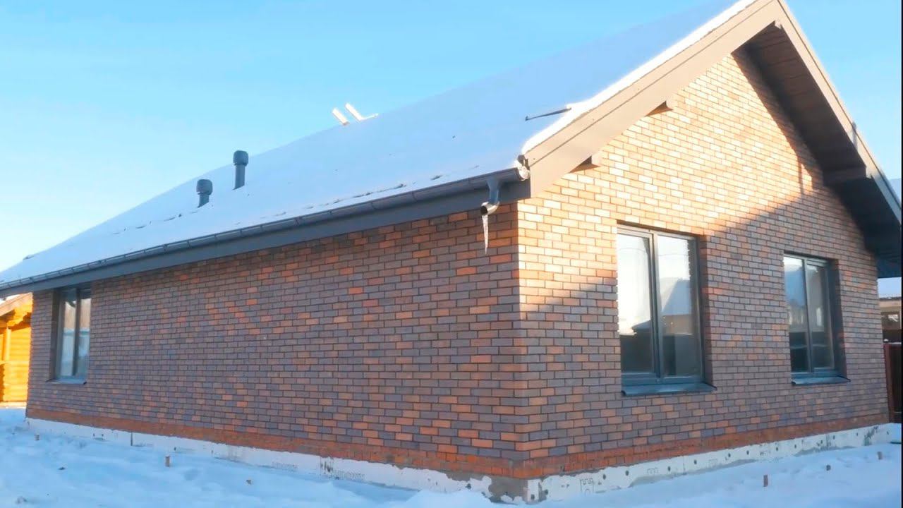 ДОМ ИЗ ГАЗОБЕТОНА + ОБЛИЦОВКА КЛИНКЕРНЫМ КИРПИЧОМ. ПОЛНАЯ СТОИМОСТЬ ДОМА смотреть онлайн