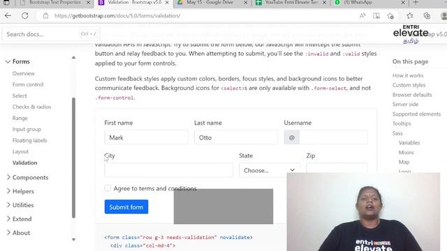Learn To Make Forms in Bootstrap | Tamil | Entri Elevate смотреть онлайн