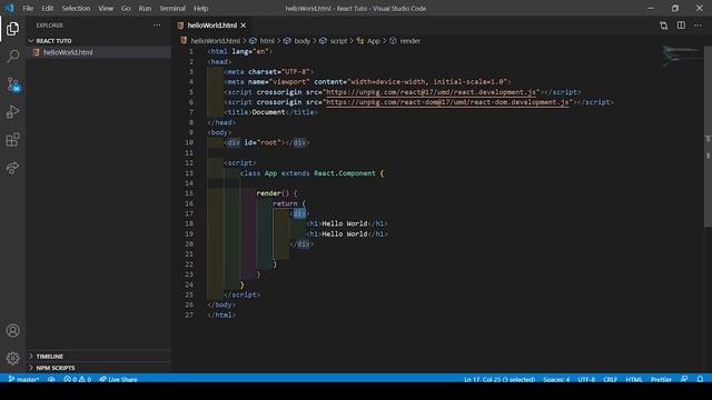 Full React Course + Redux (For Beginners) #3 React Setup (with CDN) смотреть онлайн