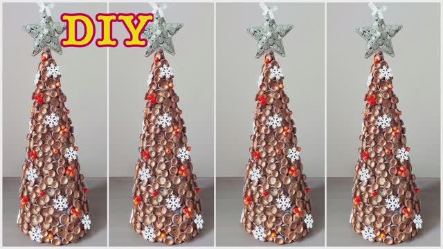 DIY НОВОГОДНИЕ ПОДЕЛКИ своими руками. ПОДЕЛКИ из ПРИРОДНОГО МАТЕРИАЛА смотреть онлайн