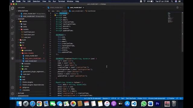 CHAT APPS 28 Create Model [ FLUTTER + GET X + FIREBASE 2021 ] смотреть онлайн