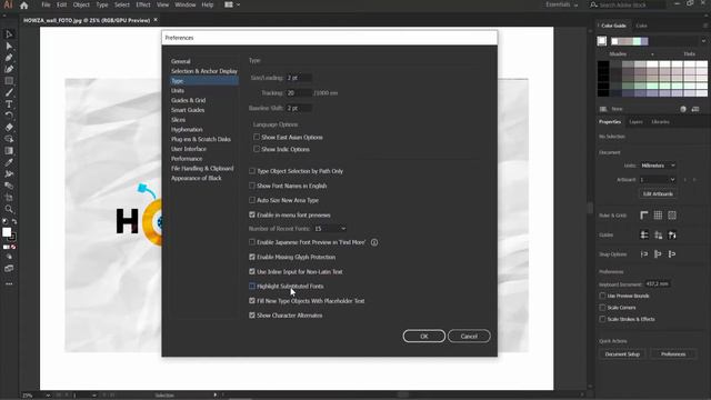 How to Disable Highlight Substituted Fonts in Illustrator смотреть онлайн