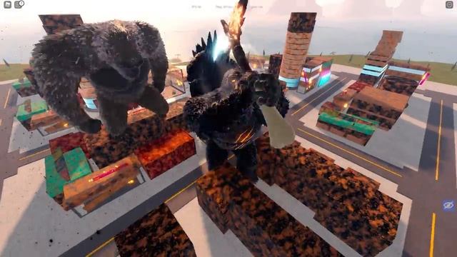 The Legendary KONG Battle in Kaiju Universe - Roblox смотреть онлайн