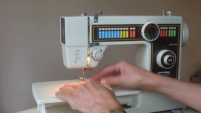 Privileg Super Nutzstich 314 Nähmaschine Sewing Machine Швейная машина  Test  Leder