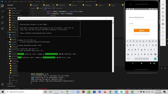 React Native | Firebase Authenticate + Redux смотреть онлайн