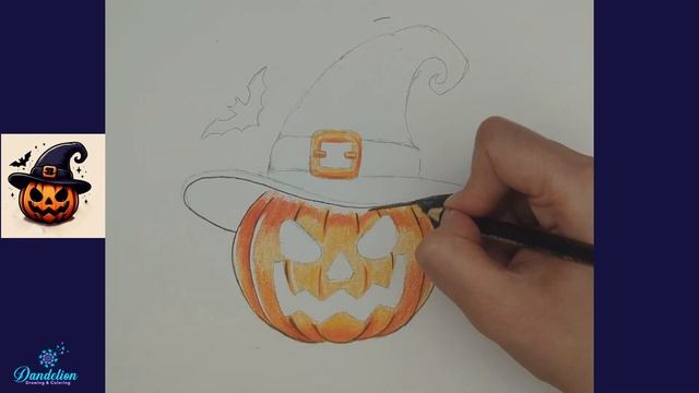 How to Draw Scary Halloween Pumpkin (Draw a Jack-o'-lantern) смотреть онлайн