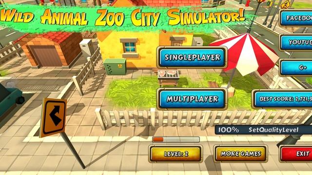 Wild Animal Zoo City Simulator #2 - Android/iOS Gameplay смотреть онлайн