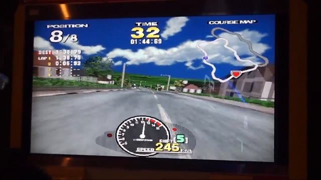 Sega's MANX TT Twin! Isle of Man TT Course! Superbike Arcade Racing Game смотреть онлайн