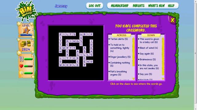 Bin Weevil Crossword Cheats - Level 2, General Crossword смотреть онлайн