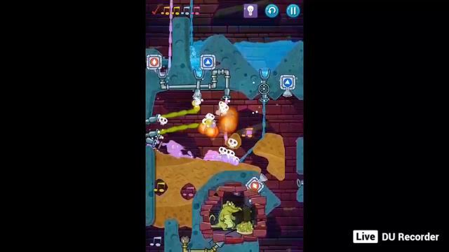 Прохождение игры "Крокодильчик Свомпи 2", уровень 105 "Скажем радуге "нет"!", все утки и сокровища смотреть онлайн