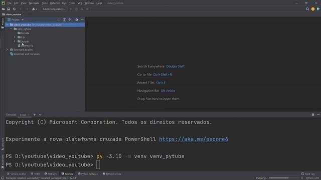 210 - Preparando o ambiente para utilizar o pytube Python смотреть онлайн