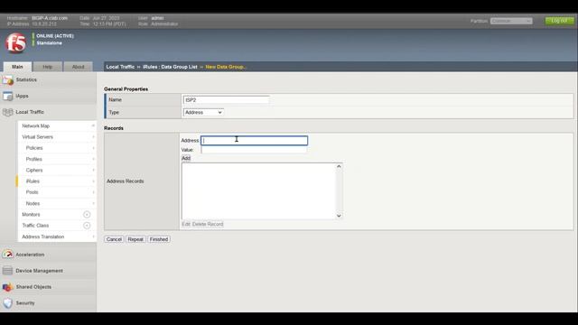 9. iRule Client from Networks to Different Nodes смотреть онлайн