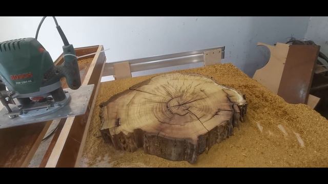 Фреза для выравнивания деревянных поверхностей. Фрезеровка шелковицы. смотреть онлайн