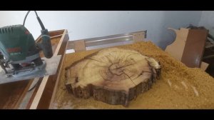 Фреза для выравнивания деревянных поверхностей. Фрезеровка шелковицы.