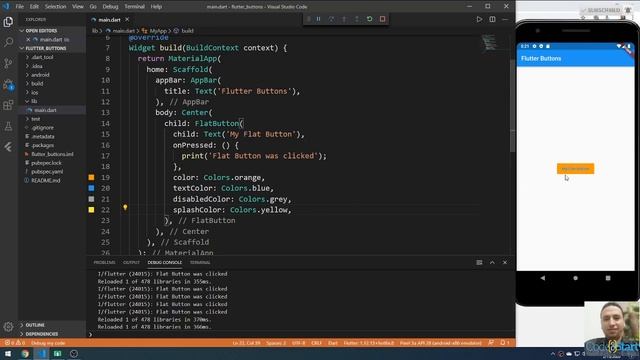 22- Flutter FlatButton and FlatButton.icon Widgets смотреть онлайн