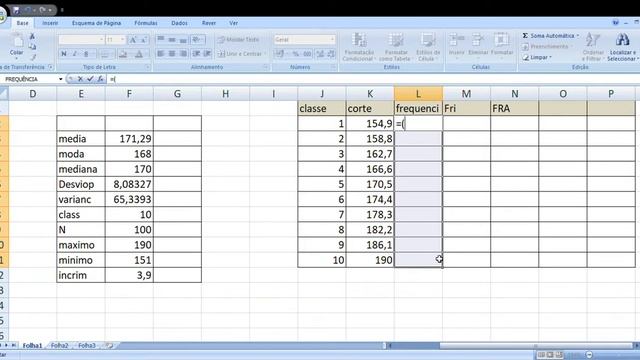Calcular, média,moda,mediana,desvio padrão, frequencias no excell смотреть онлайн