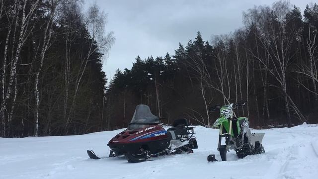 Cамодельный сноубайк на базе kx450f смотреть онлайн