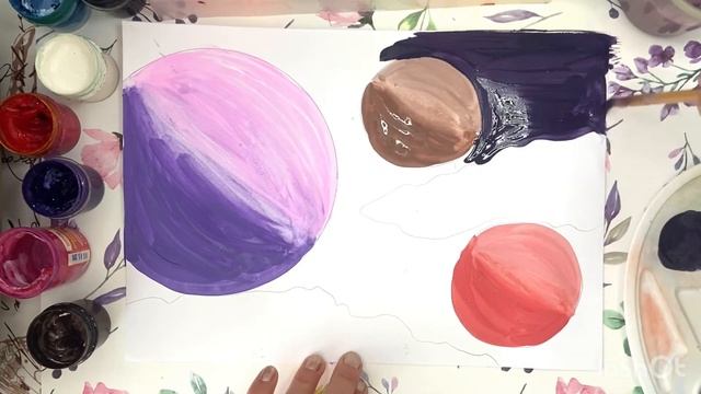 Малюємо космос. Космічний пейзаж #малюєморазом #образотворчемистецтво #творчість смотреть онлайн