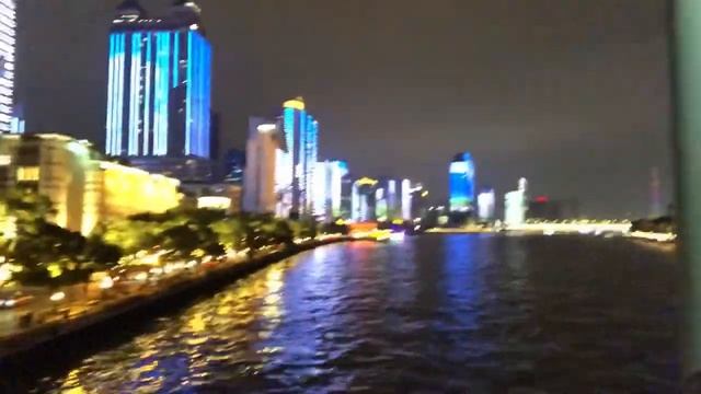 Guangzhou China Experience: Street Walk Night and Day near Pearl River Bridge area смотреть онлайн