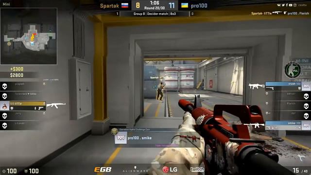 Лучшие раунды команды pro100 из матча pro100 vs Spartak Nuke, CIS Minor – PGL Major Krakow 2017 смотреть онлайн