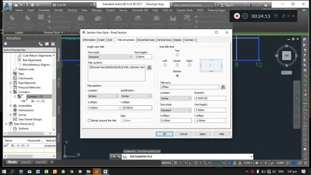 CIVIL 3D | How to add label and modify cross section смотреть онлайн