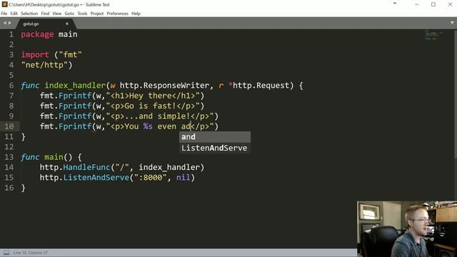 More web dev basics - Go Lang Practical Programming Tutorial p.9 смотреть онлайн