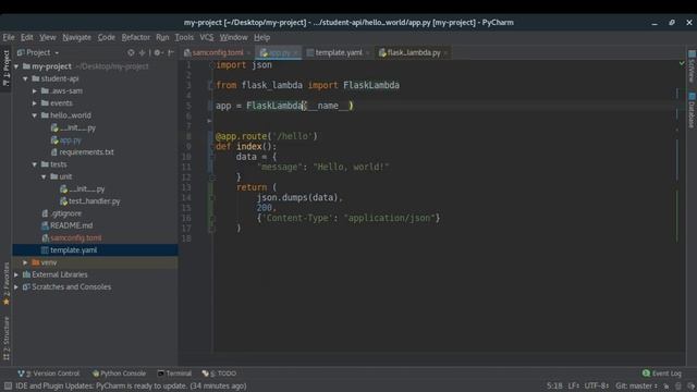 Serverless Rest API using AWS and Python | Flask Lambda Integration (Part-6) смотреть онлайн