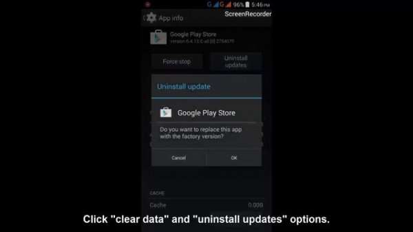 Fix The application Google play store(process com.android.vending) has stopped unexpectedly