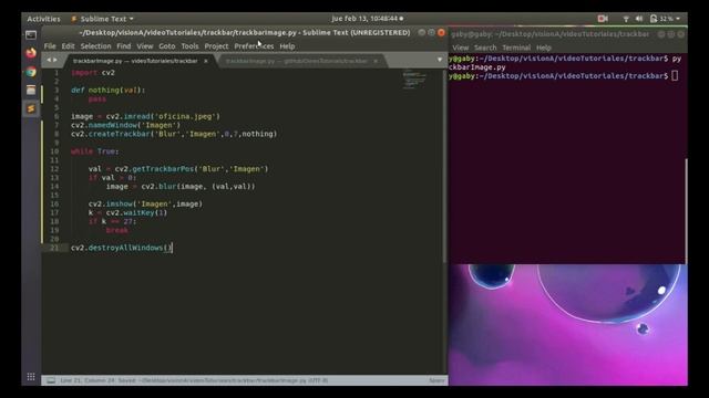 ?️ Trackbar + ?? Rostros borrosos | OpenCV - Python смотреть онлайн