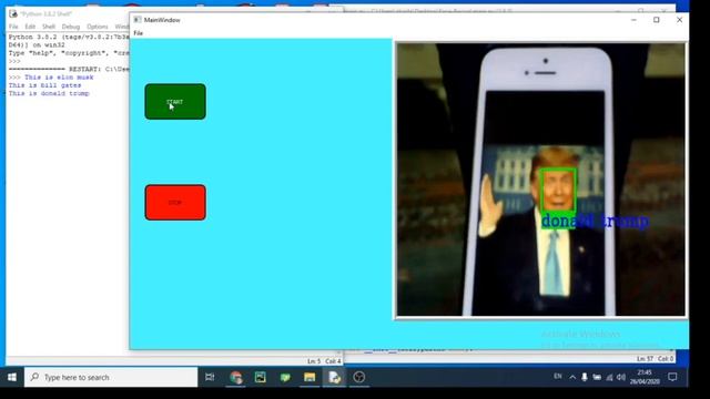 Pyqt5 Python 3.8 Face Recognition App смотреть онлайн