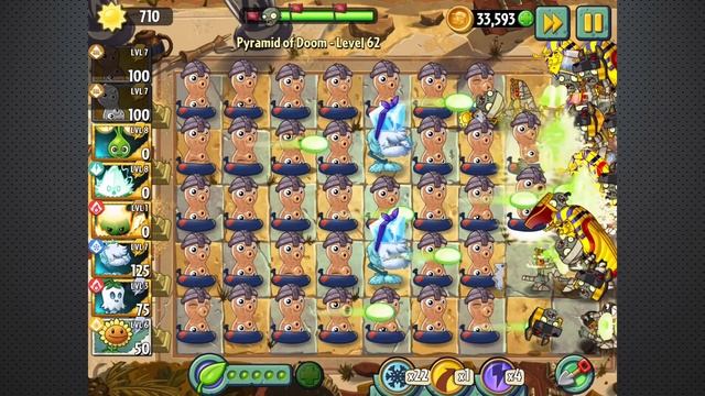 Endless Plants vs Zombies 2 Pyramid of Doom Level 63 Endless Zone PVZ 2 Gameplay Primal смотреть онлайн