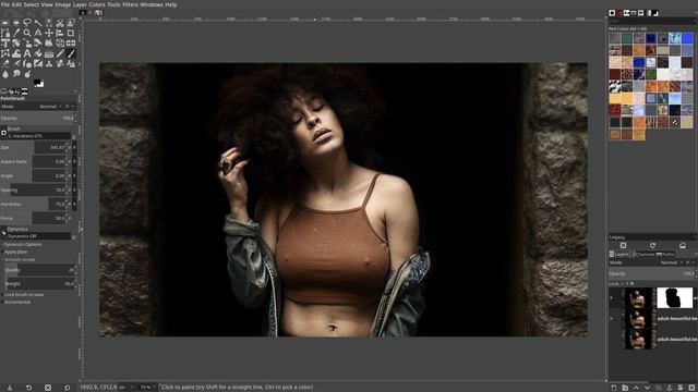 Depth Blur - Colour Vibrancy and Haze in Gimp 2.10.6 смотреть онлайн