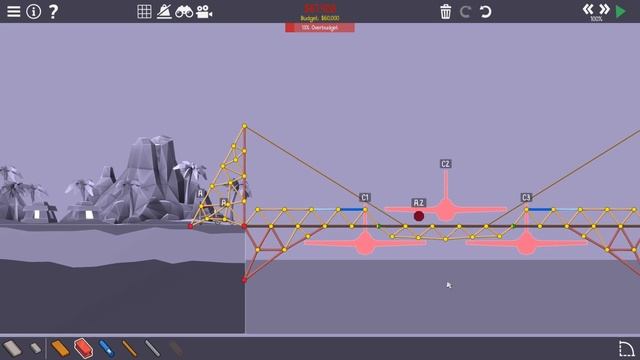 Building FLOATING BRIDGES For Fighter Planes in Poly Bridge 2 смотреть онлайн