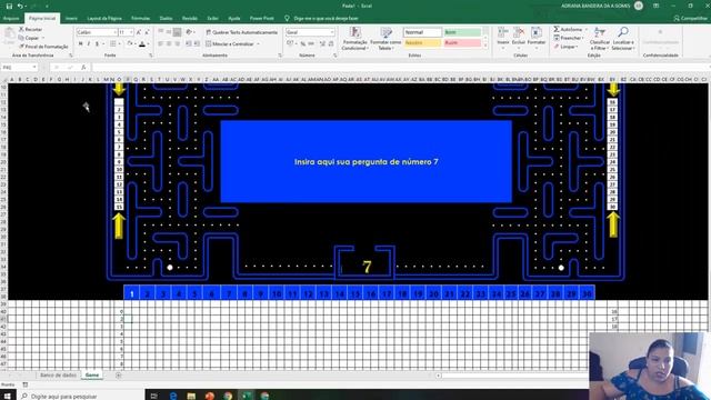 Jogo Pacman no Excel смотреть онлайн