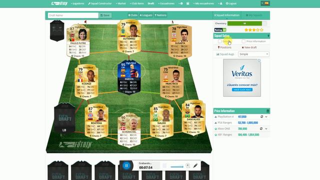 Fut Draft Buscando Bale 90 Hazard 90 Suarez 97 / Futbin / By Puchito05 смотреть онлайн