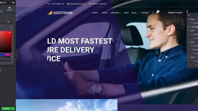 how to change header slider content , style and typography of Additrans WordPress Theme смотреть онлайн