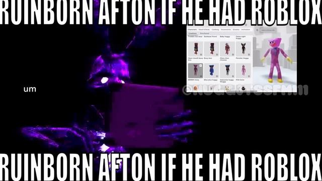 Ruinborn Afton if he had ROBLOX.... [FNAF/SFM] смотреть онлайн
