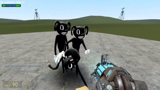 OLD CARTOON DOG VS NEW CARTOON CAT!! Garry's Mod [Cartoon Cat Trevor Henderson] Gameplay смотреть онлайн