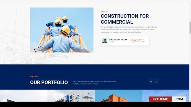 Miiler - Construction WordPress Theme factory hardware смотреть онлайн