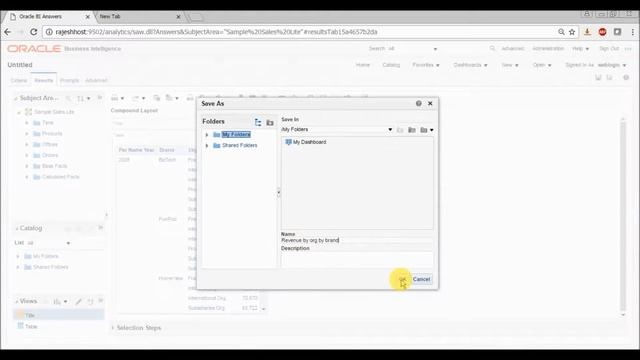 Create a Report or Analysis in OBIEE 12C смотреть онлайн
